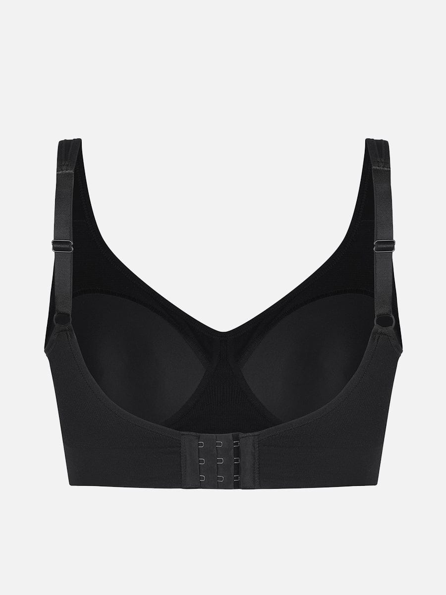 Wireless Bust Support Bra With Wide Straps White 2