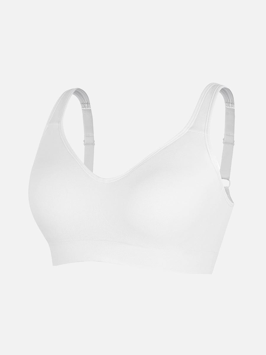 Wireless Bust Support Bra With Wide Straps 5