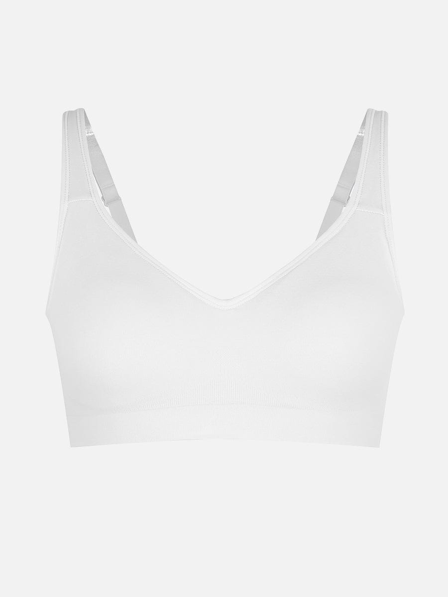 Wireless Bust Support Bra With Wide Straps 4
