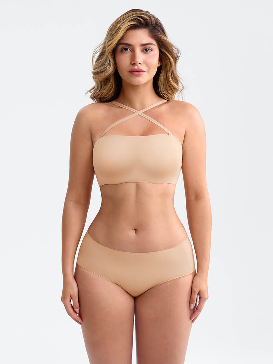 Strapless Anti-Slip Bandeau Bra 11