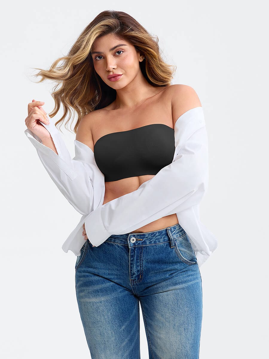 Strapless Anti-Slip Bandeau Bra 2