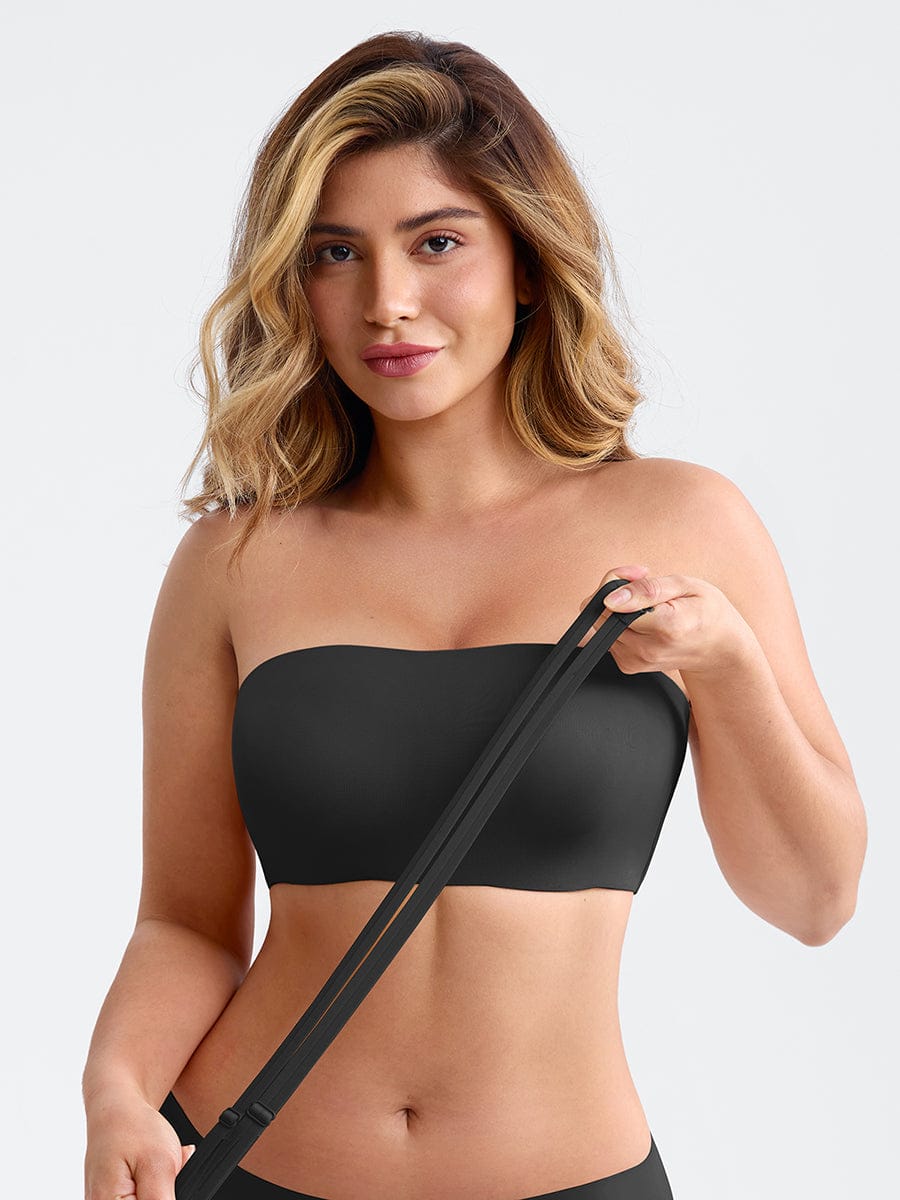Strapless Anti-Slip Bandeau Bra Nude 4