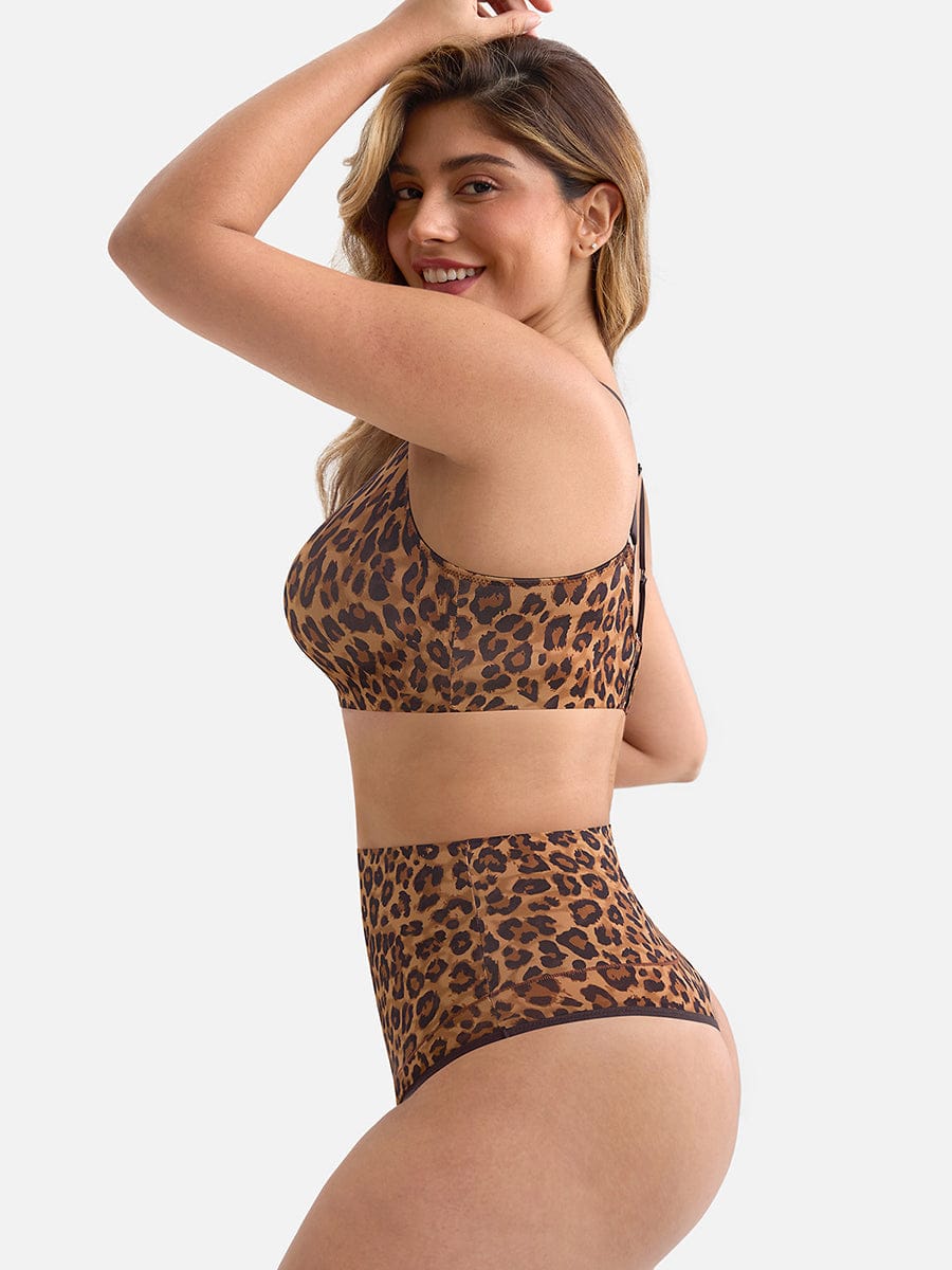 High-Waist Tummy Control Thong Panties 14