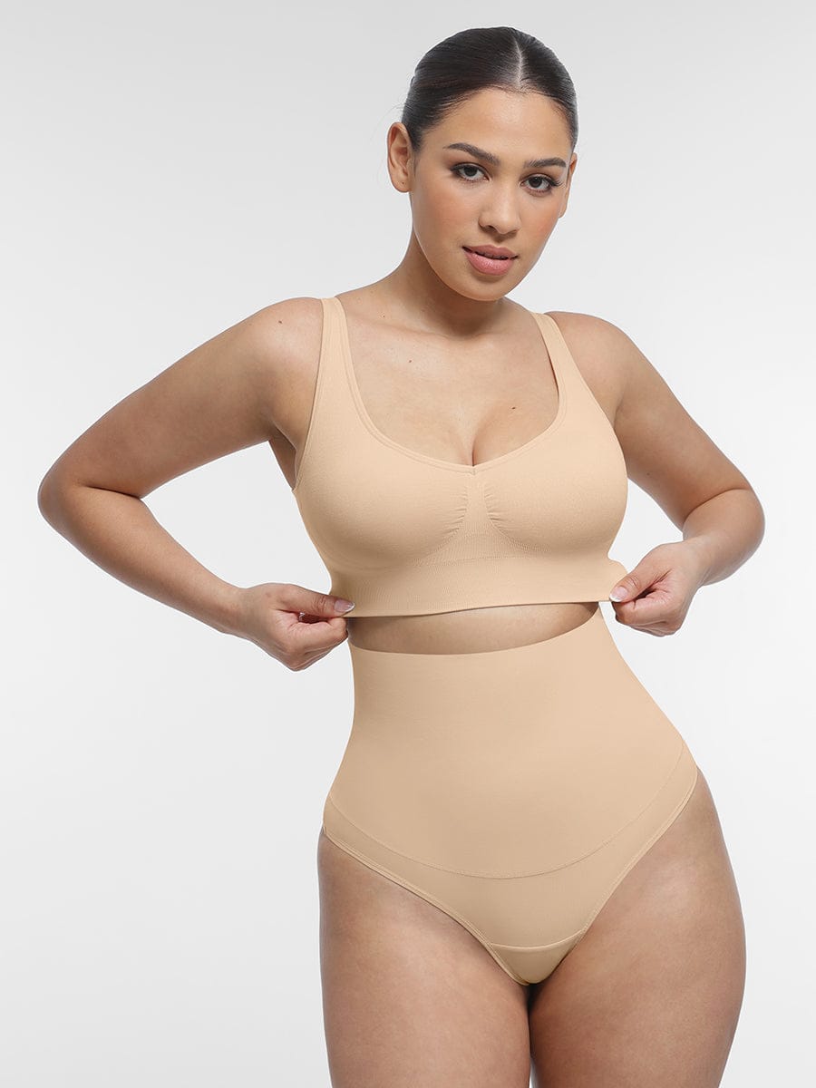 Seamless Back Fat Reduction Inner Bra Black 8
