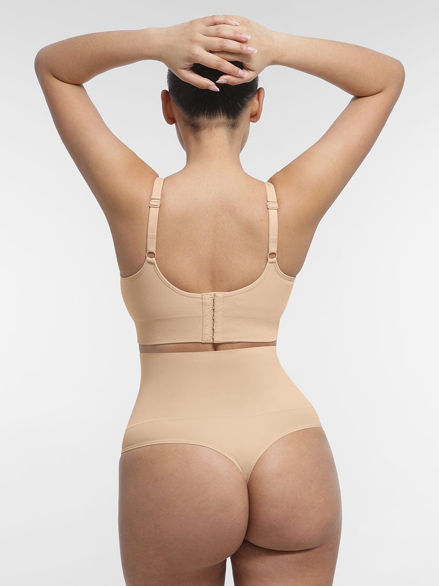 Seamless Back Fat Reduction Inner Bra Black 10