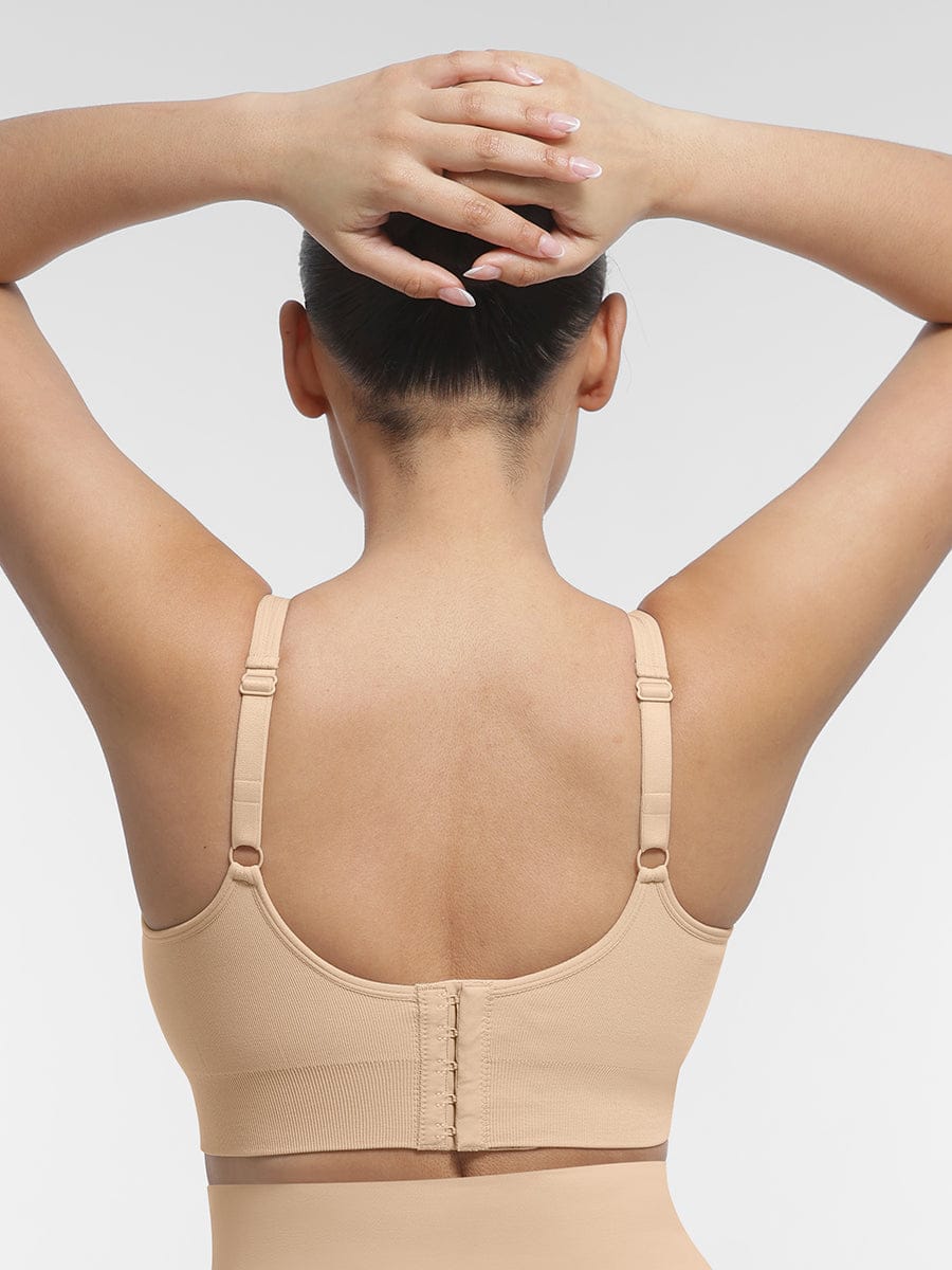 Seamless Back Fat Reduction Inner Bra Black 6