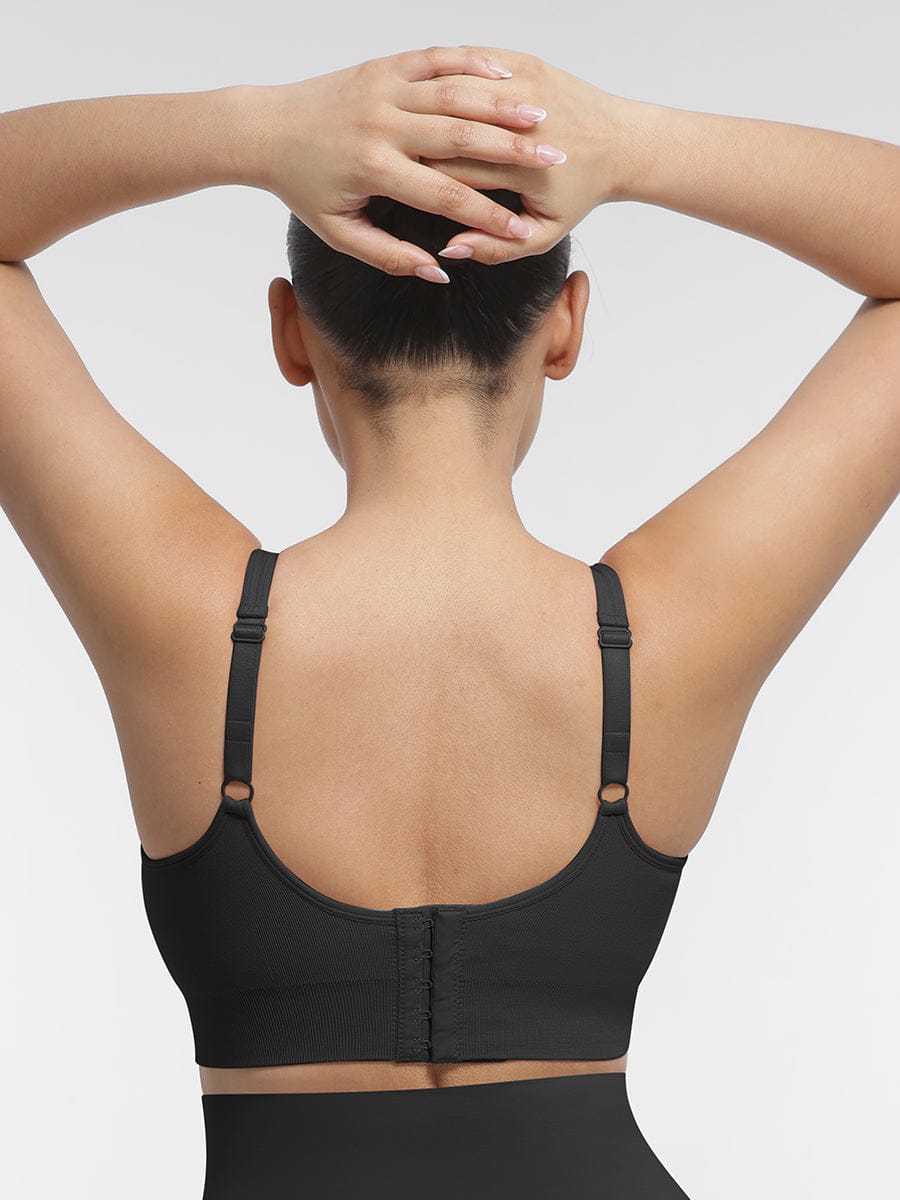 Seamless Back Fat Reduction Inner Bra White 2