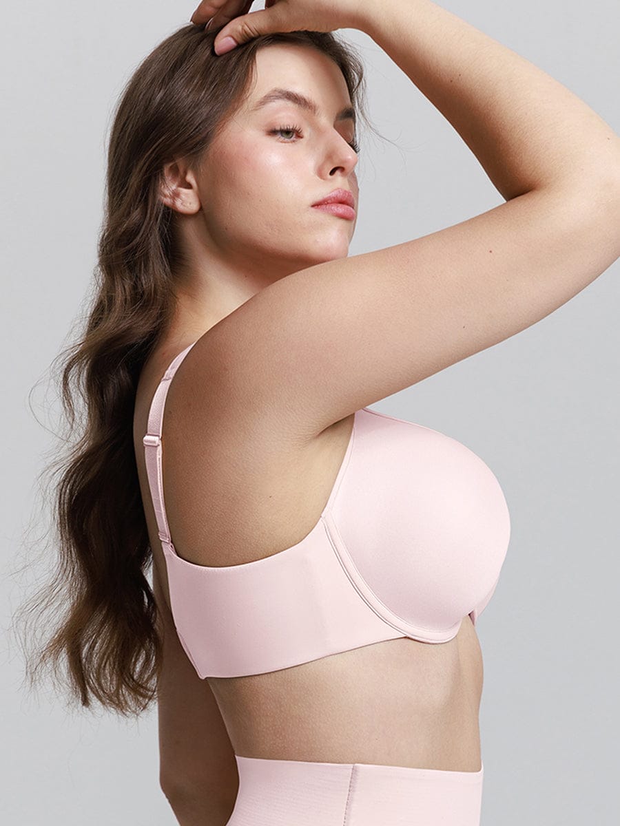 Full Coverage Underwire Bra With Memory Foam Cups Black 3