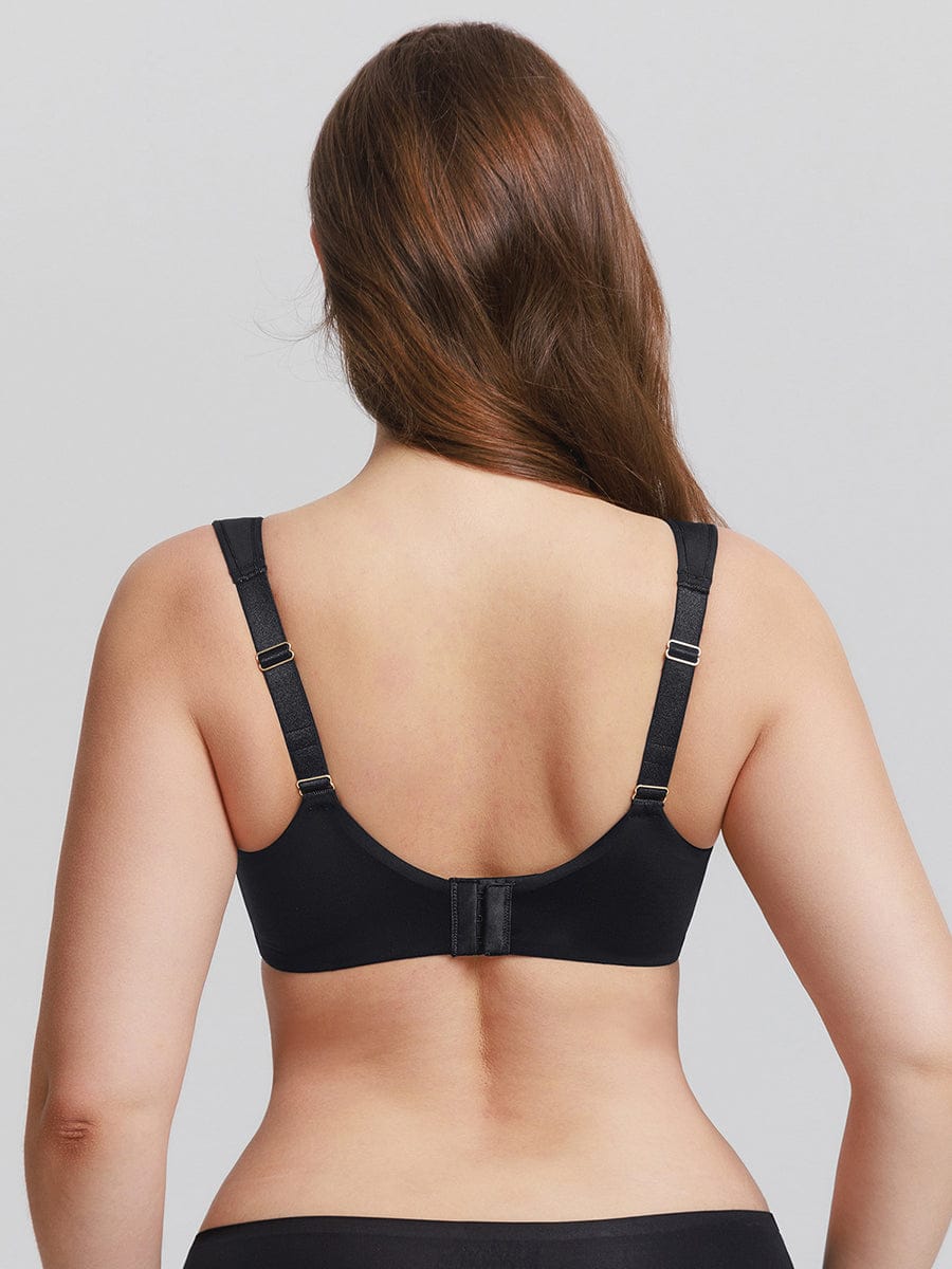 Full Coverage Underwire Bra With Memory Foam Cups Black 11