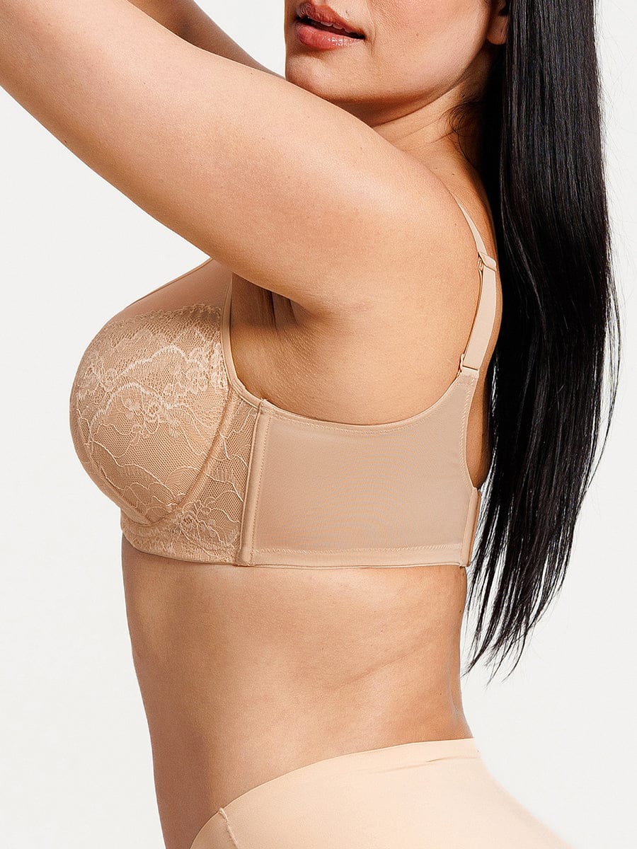 Full Coverage Minimizing Bra White 14