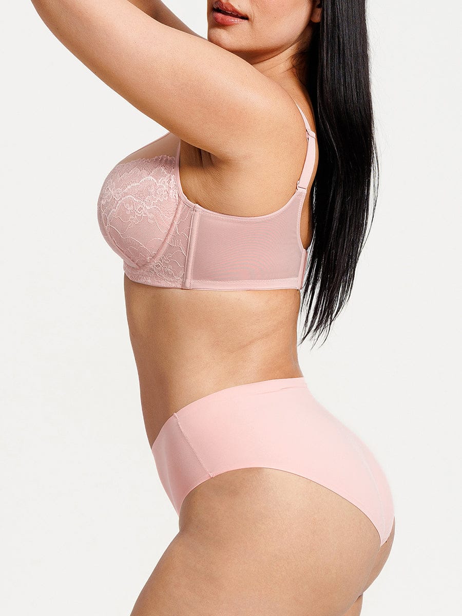 Full Coverage Minimizing Bra Beige 6