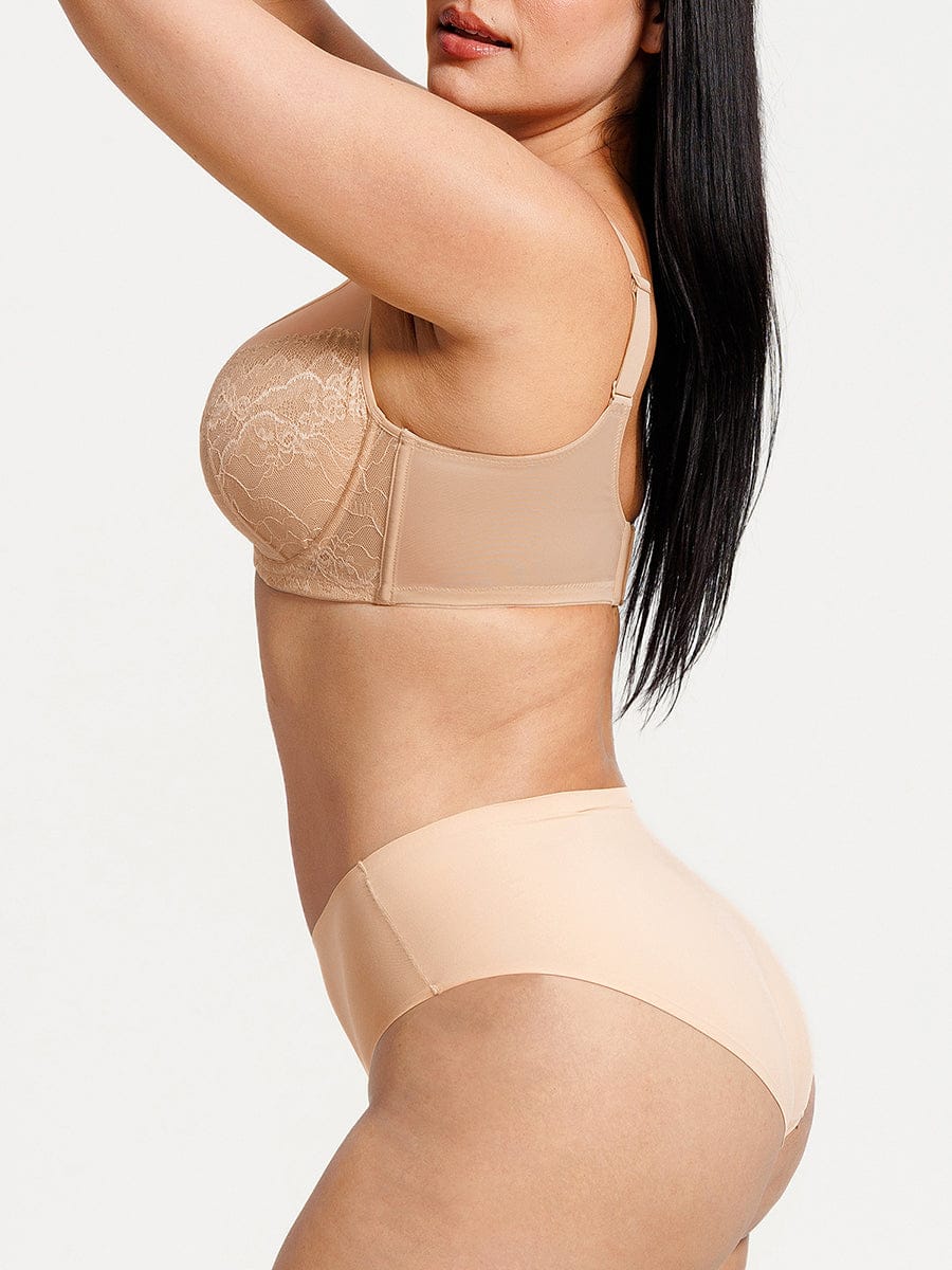 Full Coverage Minimizing Bra White 17
