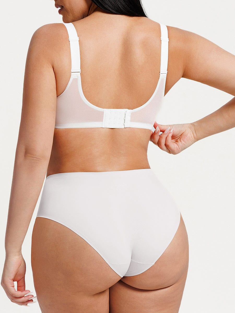 Full Coverage Minimizing Bra White 6