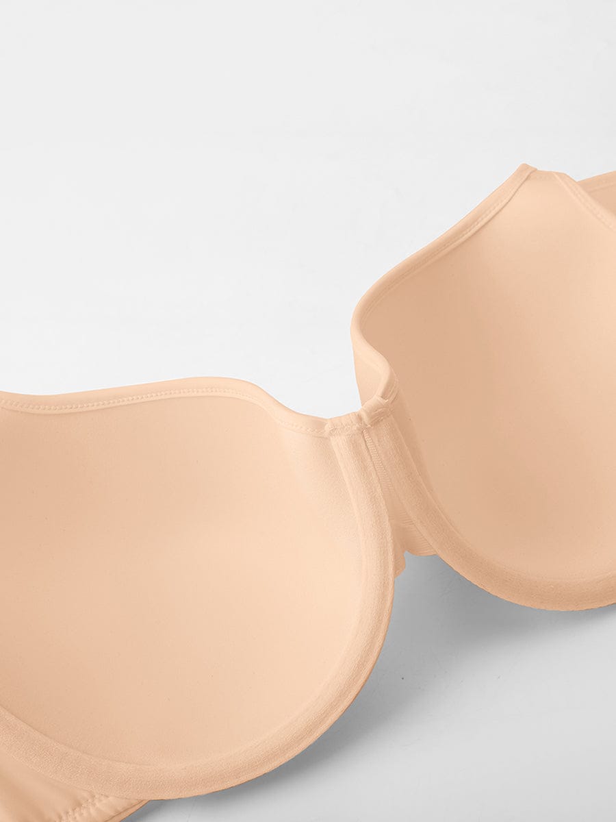 Full Coverage Underwire Bra With Memory Foam Cups Black 25