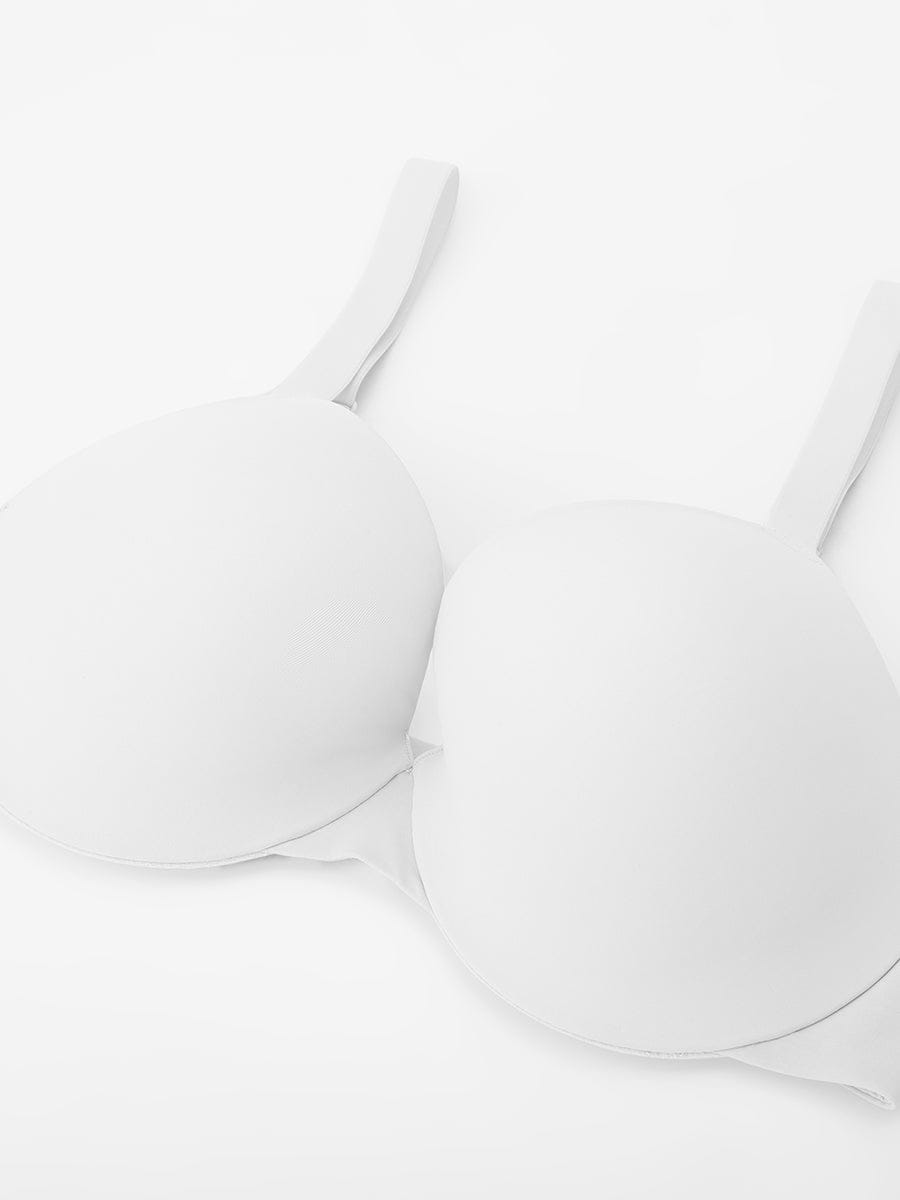 Seamless Underwire Push-Up Demi Bra Black 24