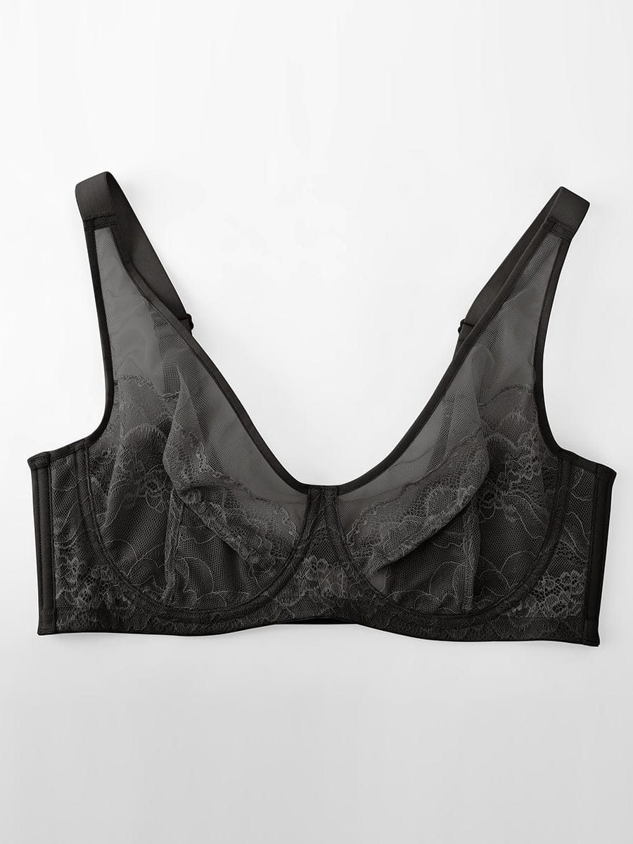 Full Coverage Minimizing Bra White 26