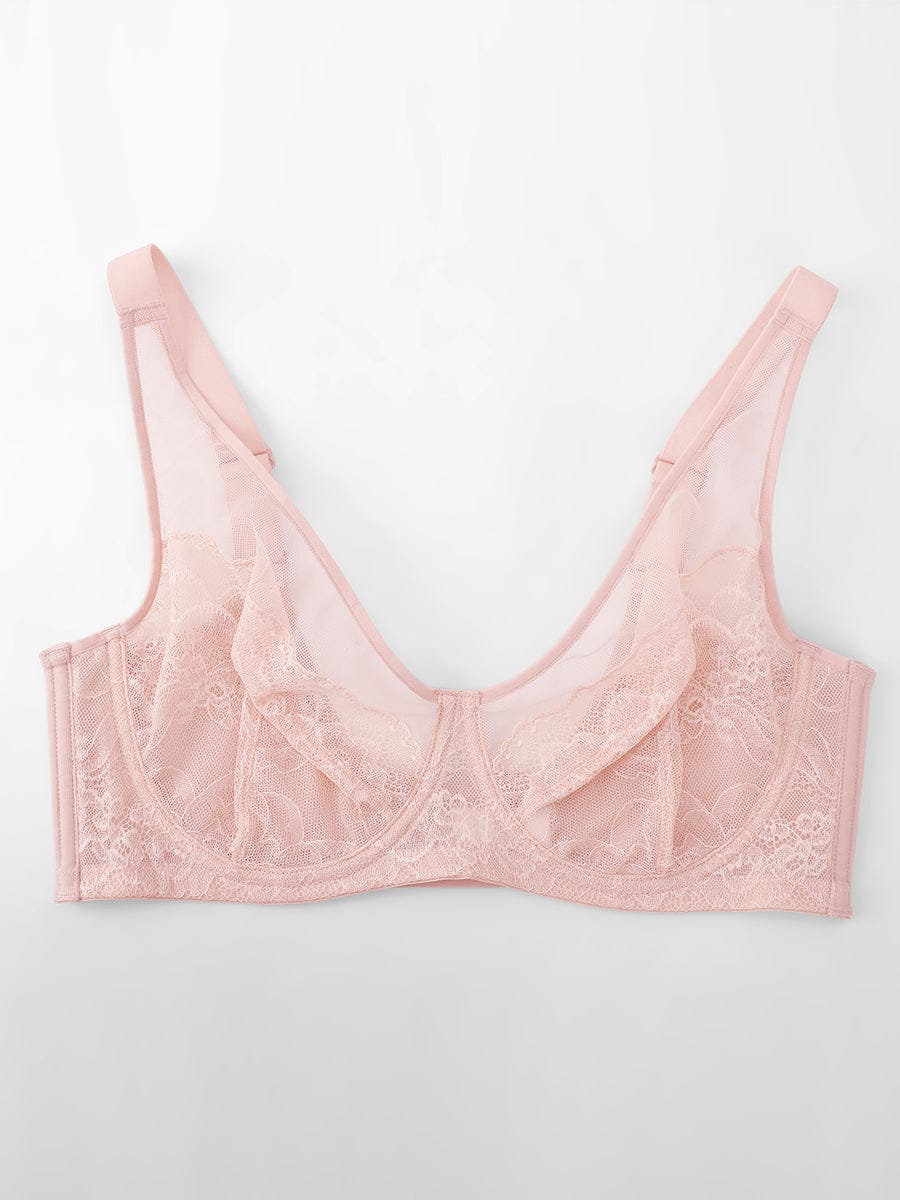 Full Coverage Minimizing Bra Beige 8