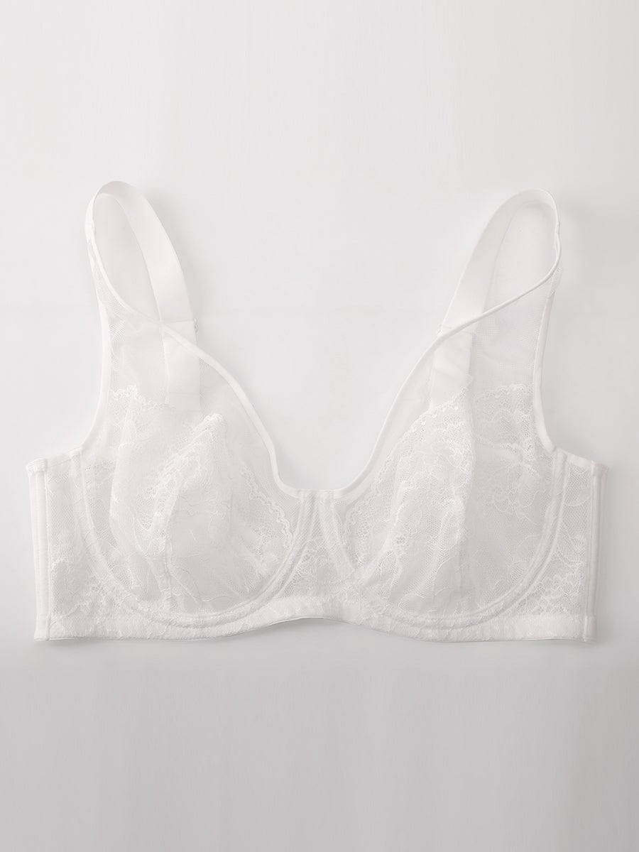 Full Coverage Minimizing Bra White 7