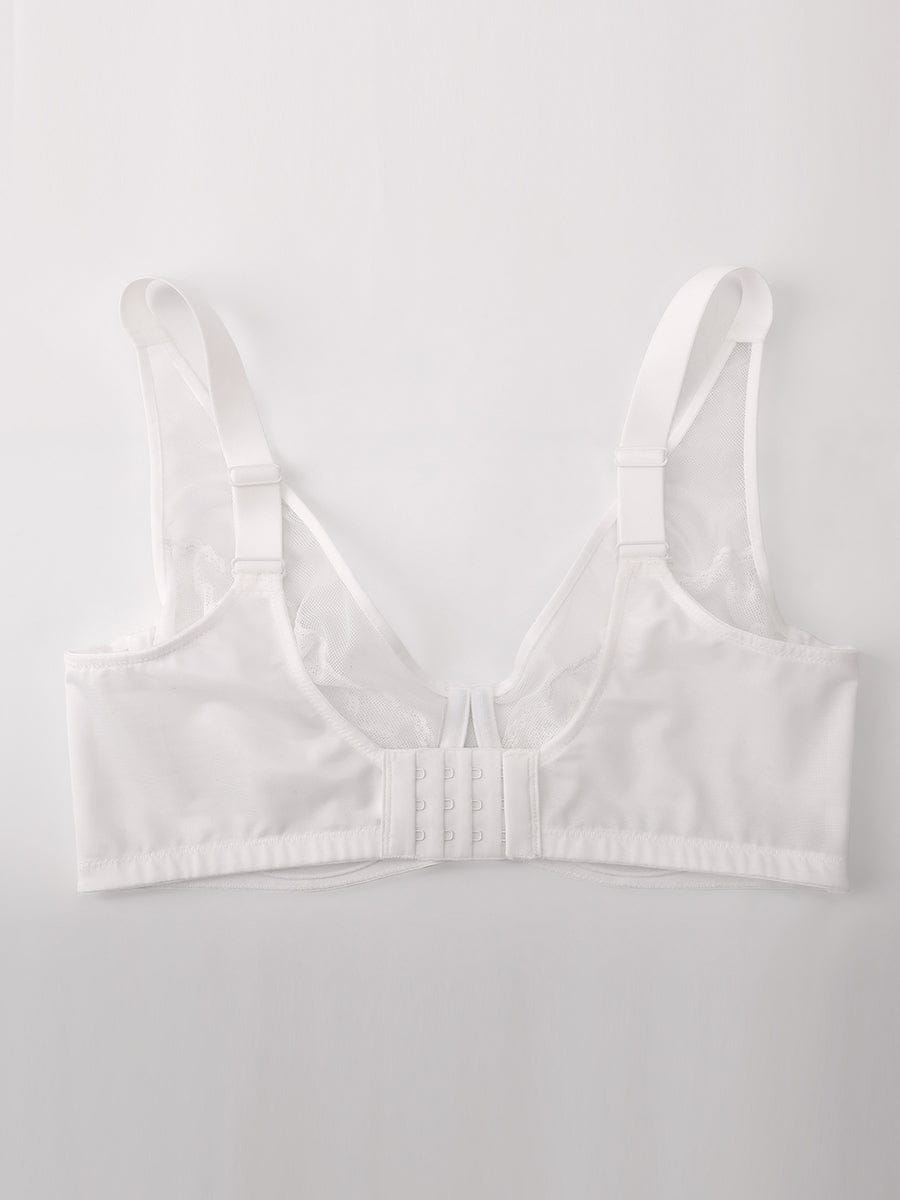 Full Coverage Minimizing Bra White 8