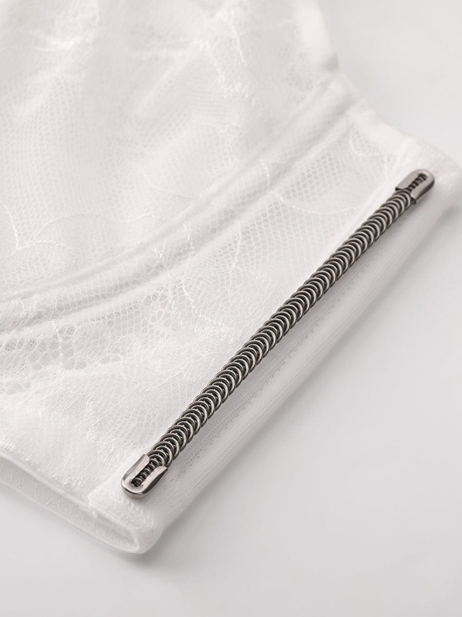 Full Coverage Minimizing Bra White 12