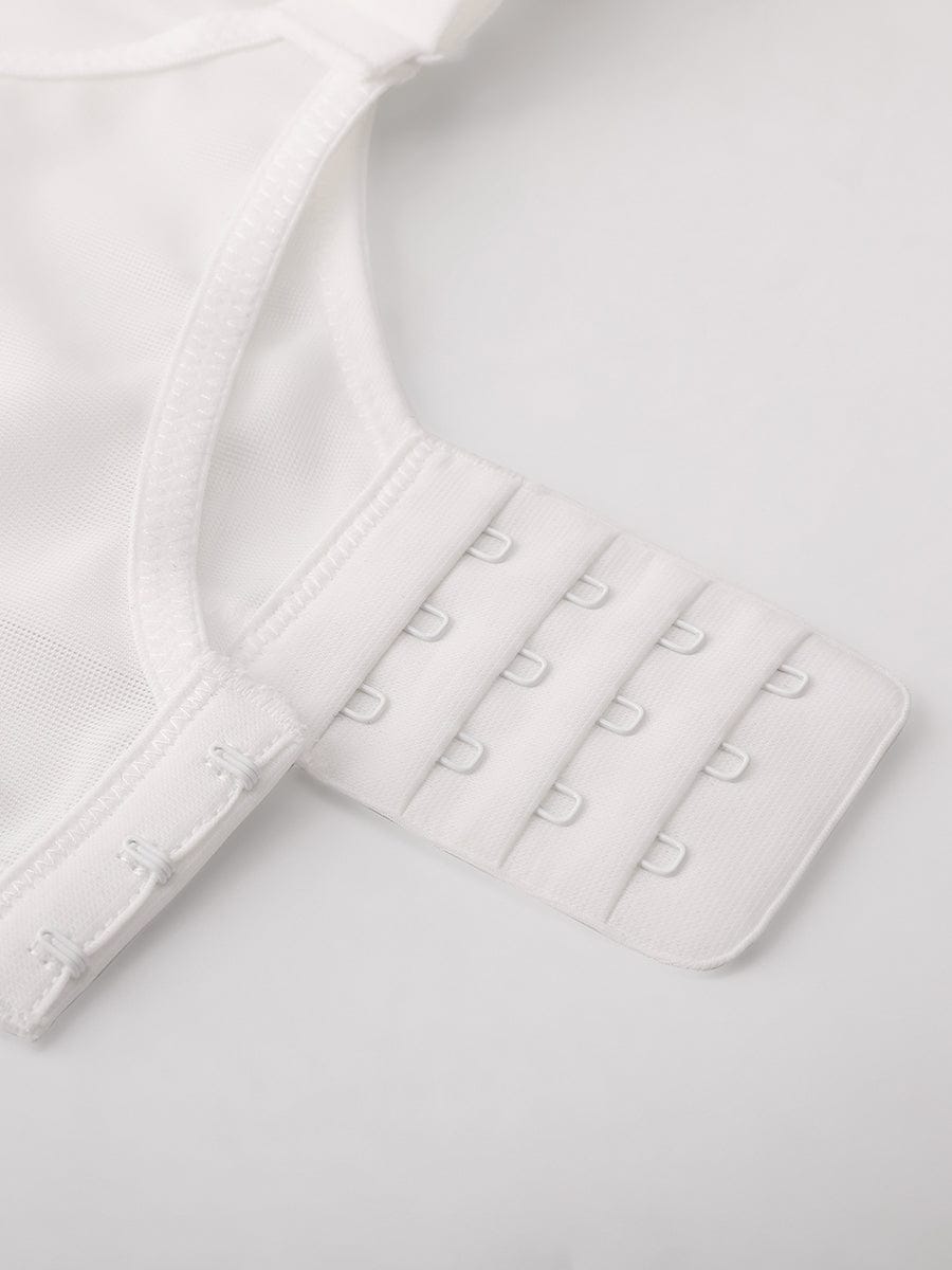 Full Coverage Minimizing Bra White 10