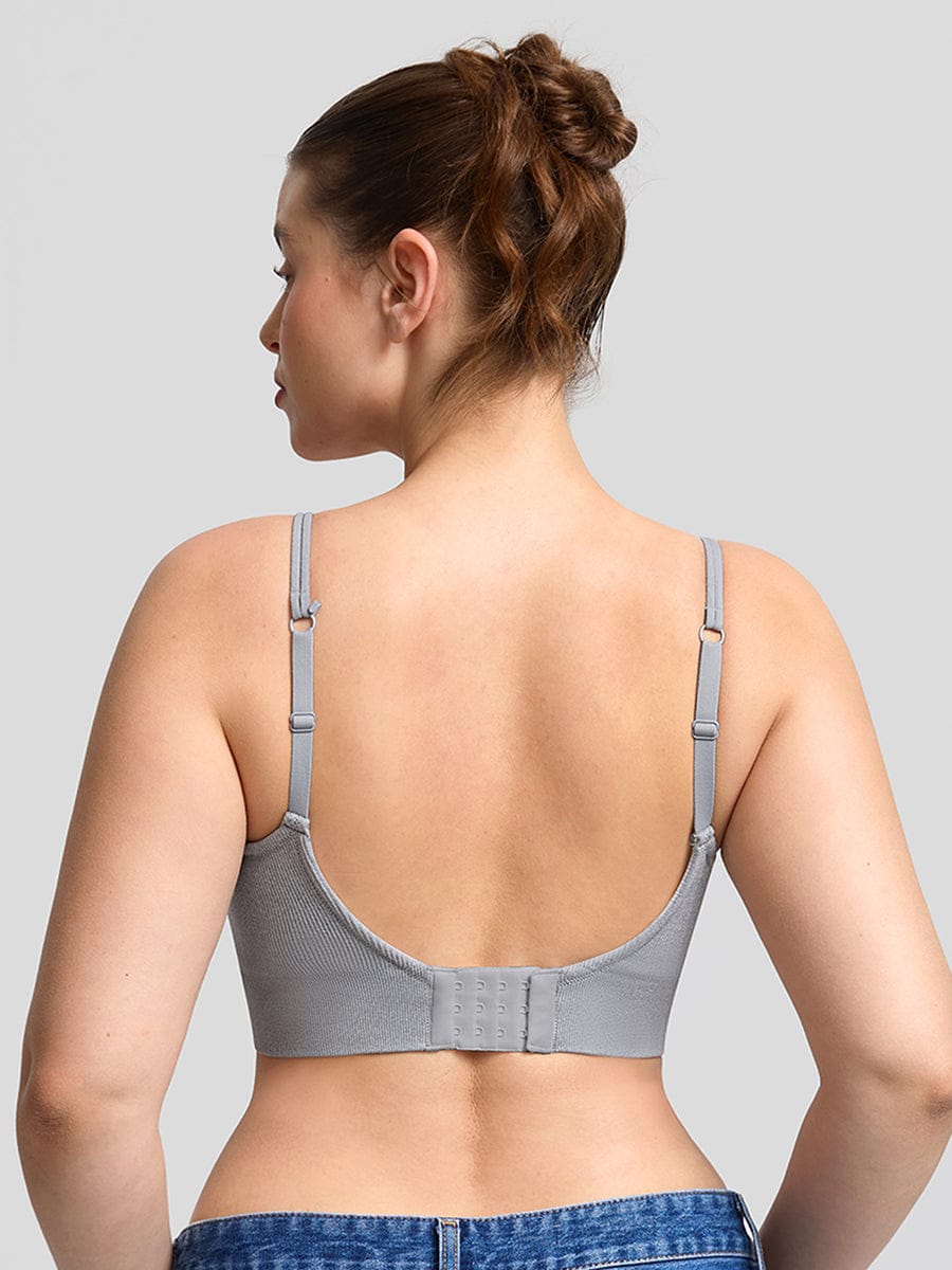 Seamless Wireless Demi T-Shirt Bra Black 5