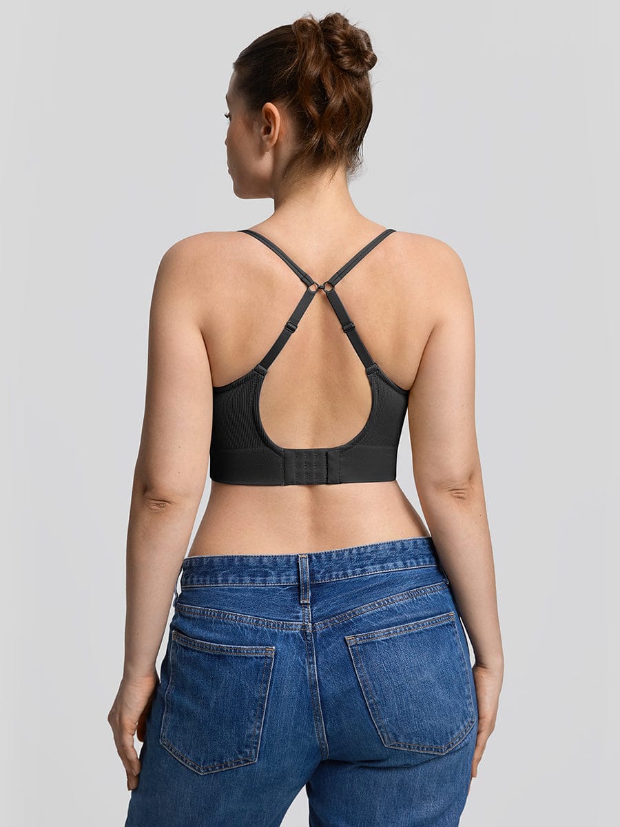 Seamless Wireless Demi T-Shirt Bra White 1