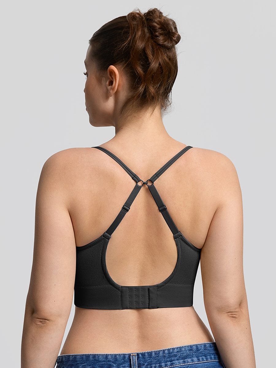 Seamless Wireless Demi T-Shirt Bra Gray 7