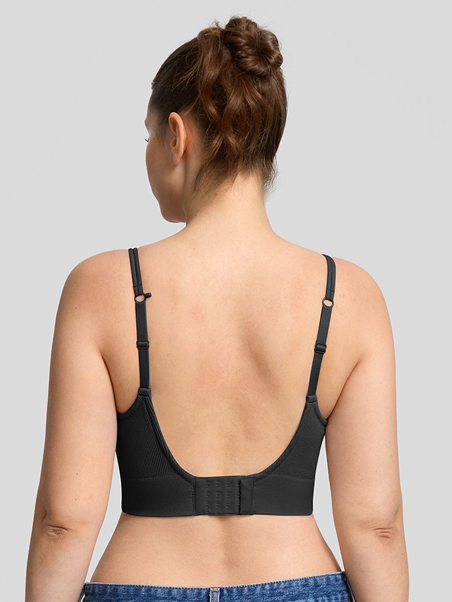 Seamless Wireless Demi T-Shirt Bra Gray 6
