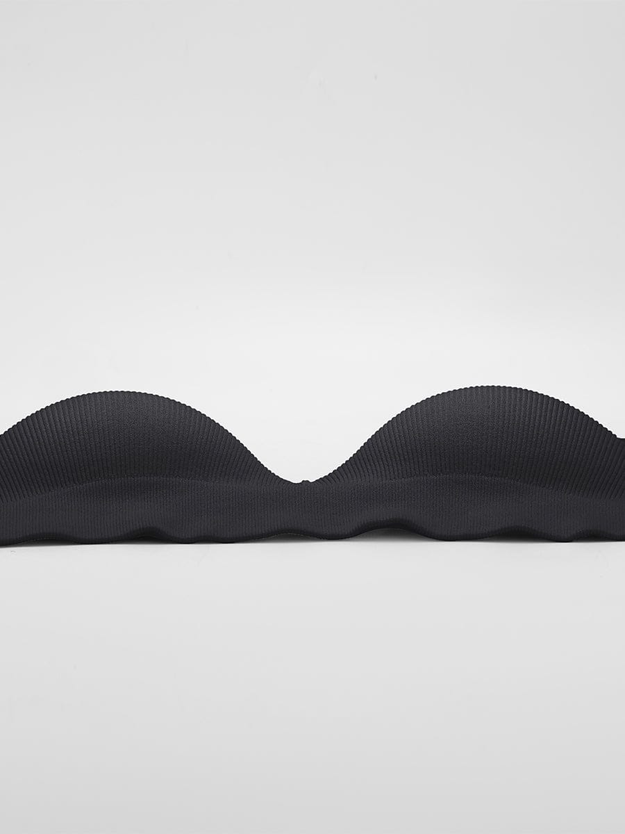 Seamless Wireless Demi T-Shirt Bra White 3