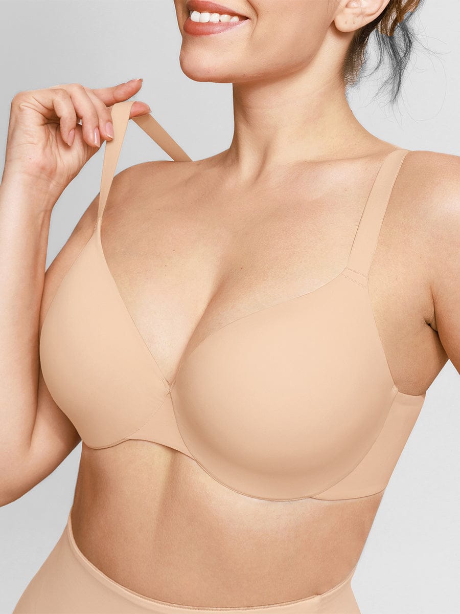 Seamless Underwire Push-Up Demi Bra Black 13