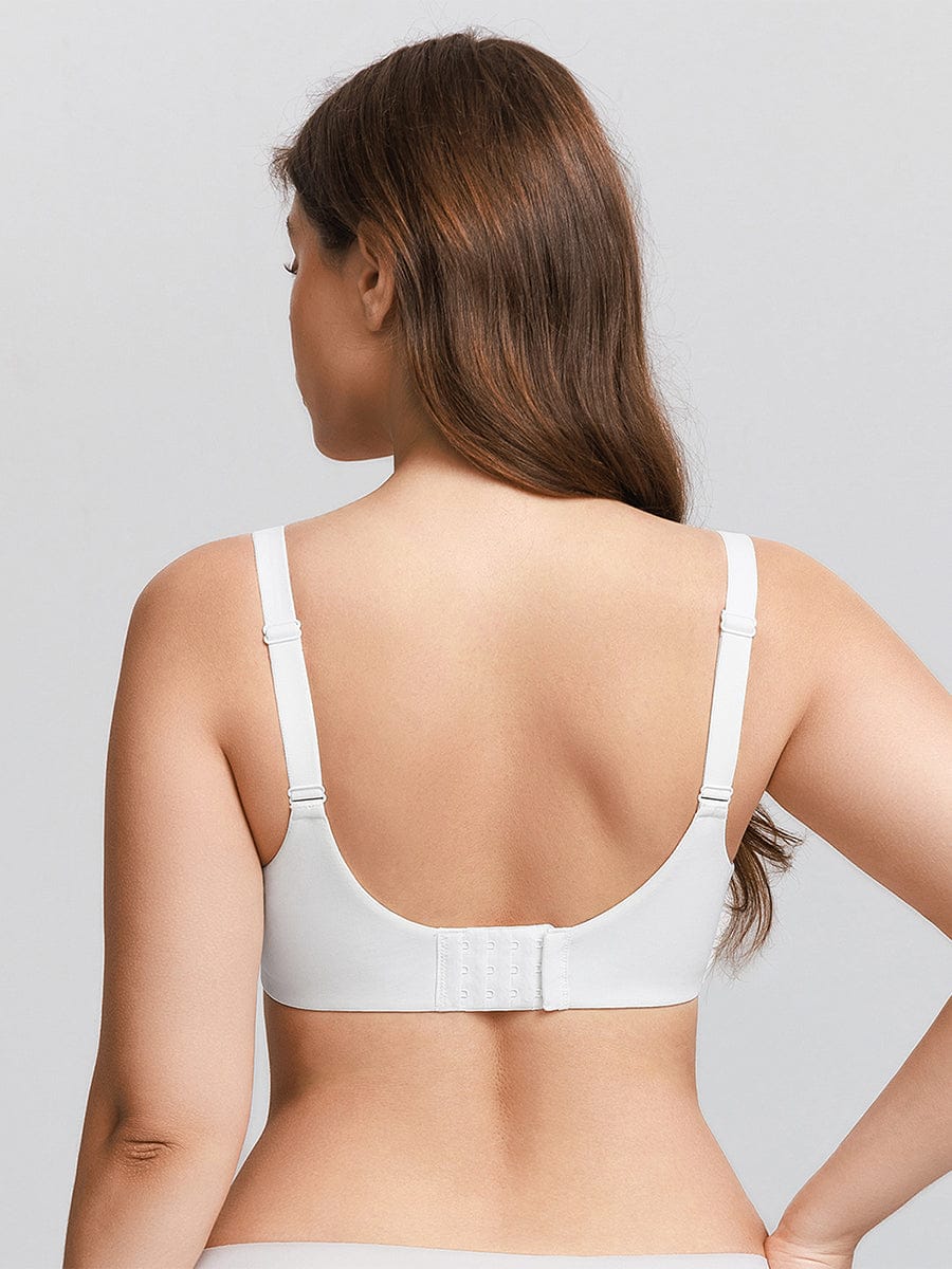 Seamless Underwire Push-Up Demi Bra Black 22