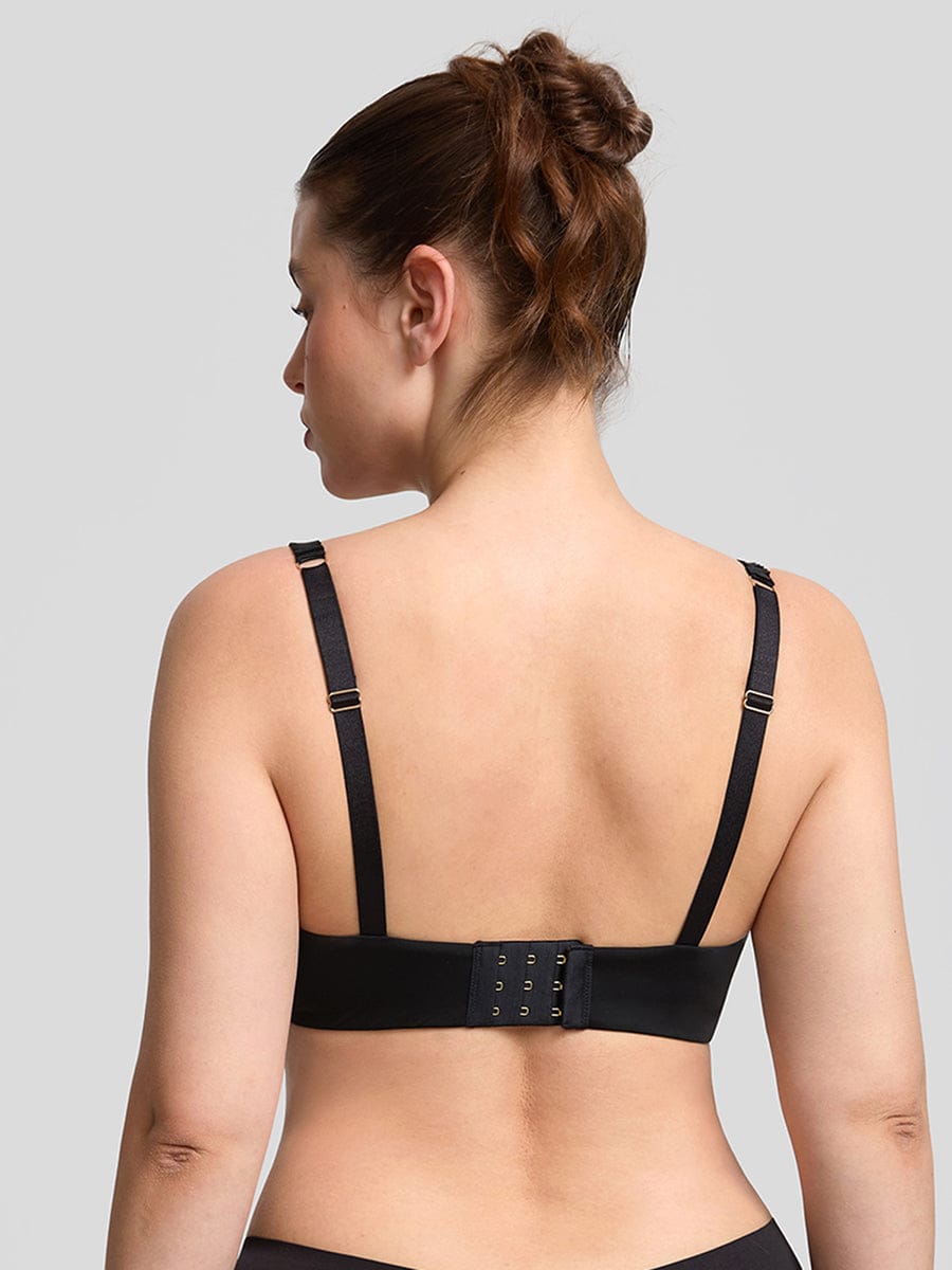 Memory Foam Demi T-Shirt Bra Black 2