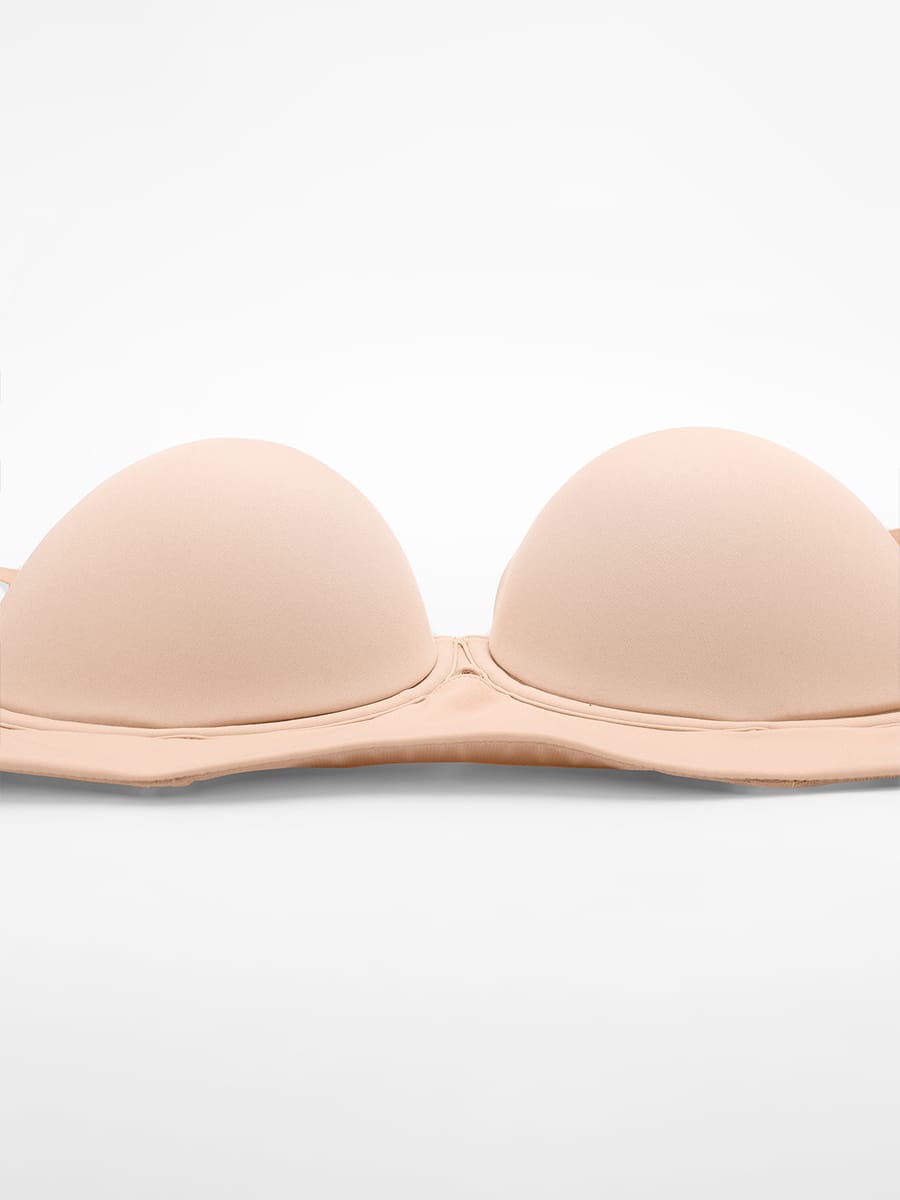 Strapless Half-Cup Underwire Bra Black 5