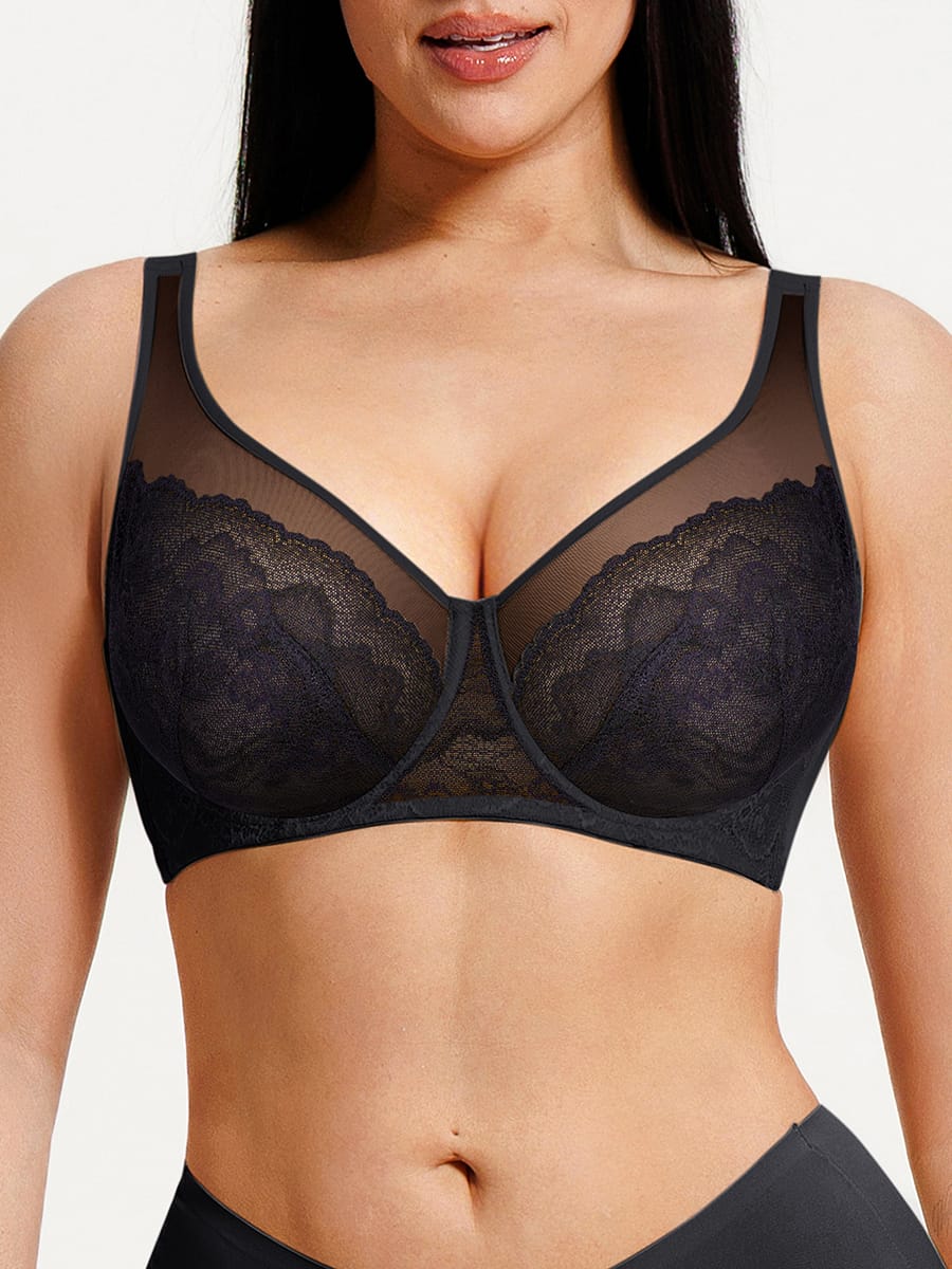 Full Coverage Minimizing Bra White 23
