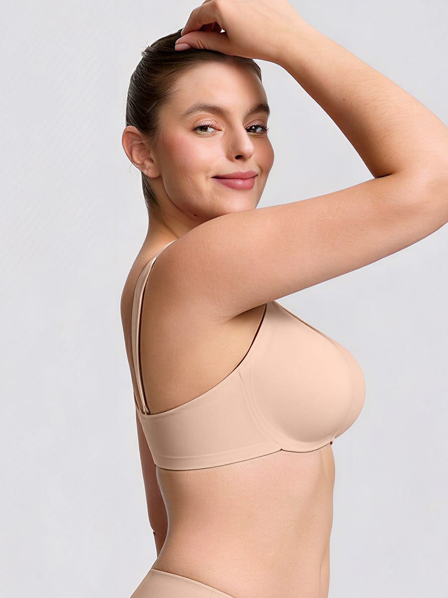 Cut-Out Wireless T-Shirt Bra With Jelly Support Black 3