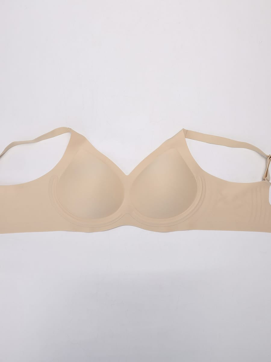 Seamless Wireless T-Shirt Bra for Fuller Busts Black 4