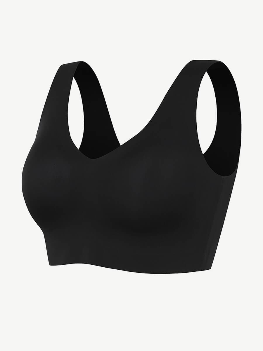 Fitted V-Neck Seamless Bra Tank Top Light Skin 6