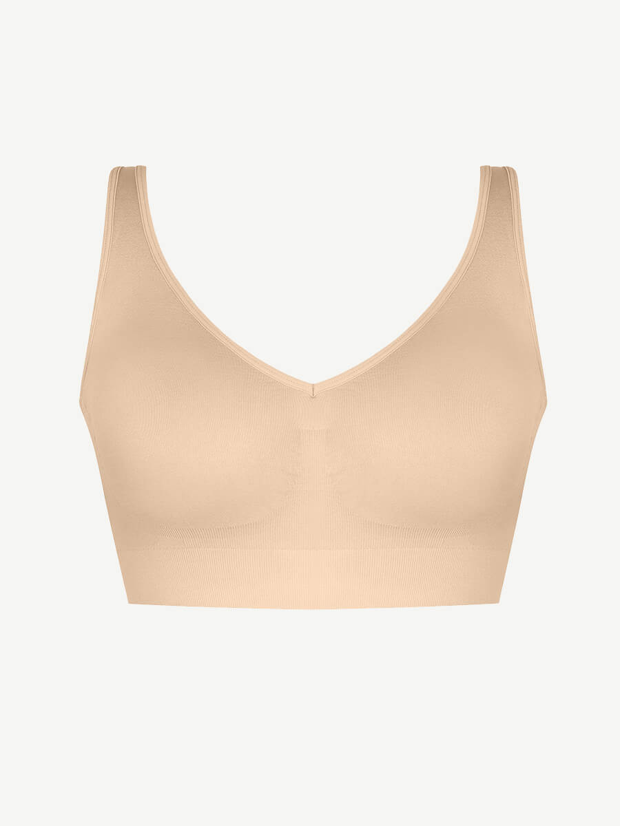Seamless Back Fat Reduction Inner Bra Dark Brown 6