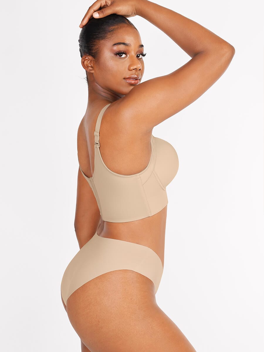 Underwire Push-Up Full Coverage Back-Smoothing Bra Light Skin 8