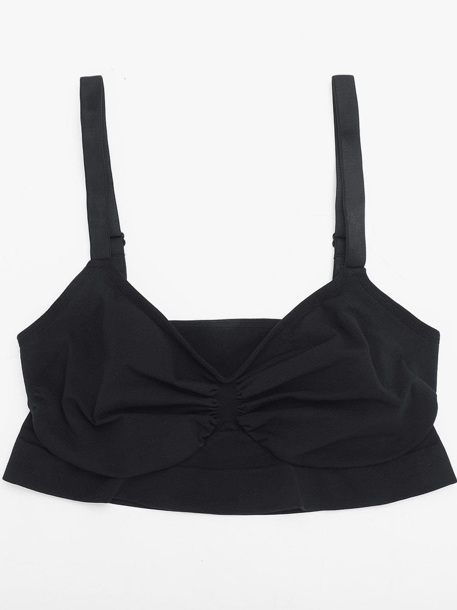 Wireless Supportive Shaping Bra Dark Purple 1