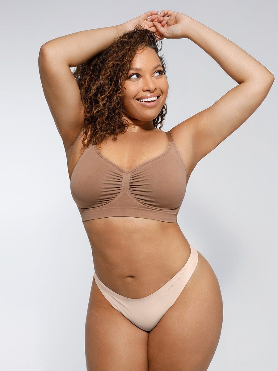 Wireless Supportive Shaping Bra Dark Skin 5