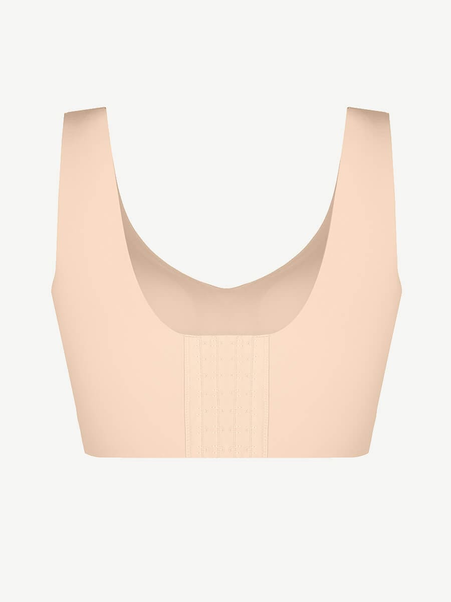 Fitted V-Neck Seamless Bra Tank Top 9