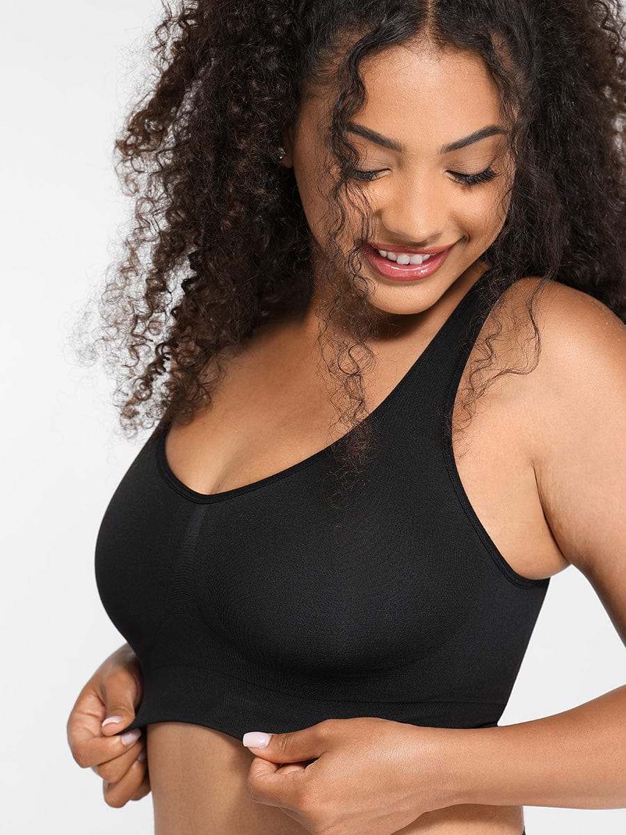 Reversible Wireless Comfort Shaper Bra Black 4