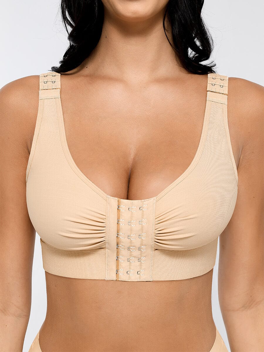 Post-Surgery Triple-Hook Front Closure Bra 9