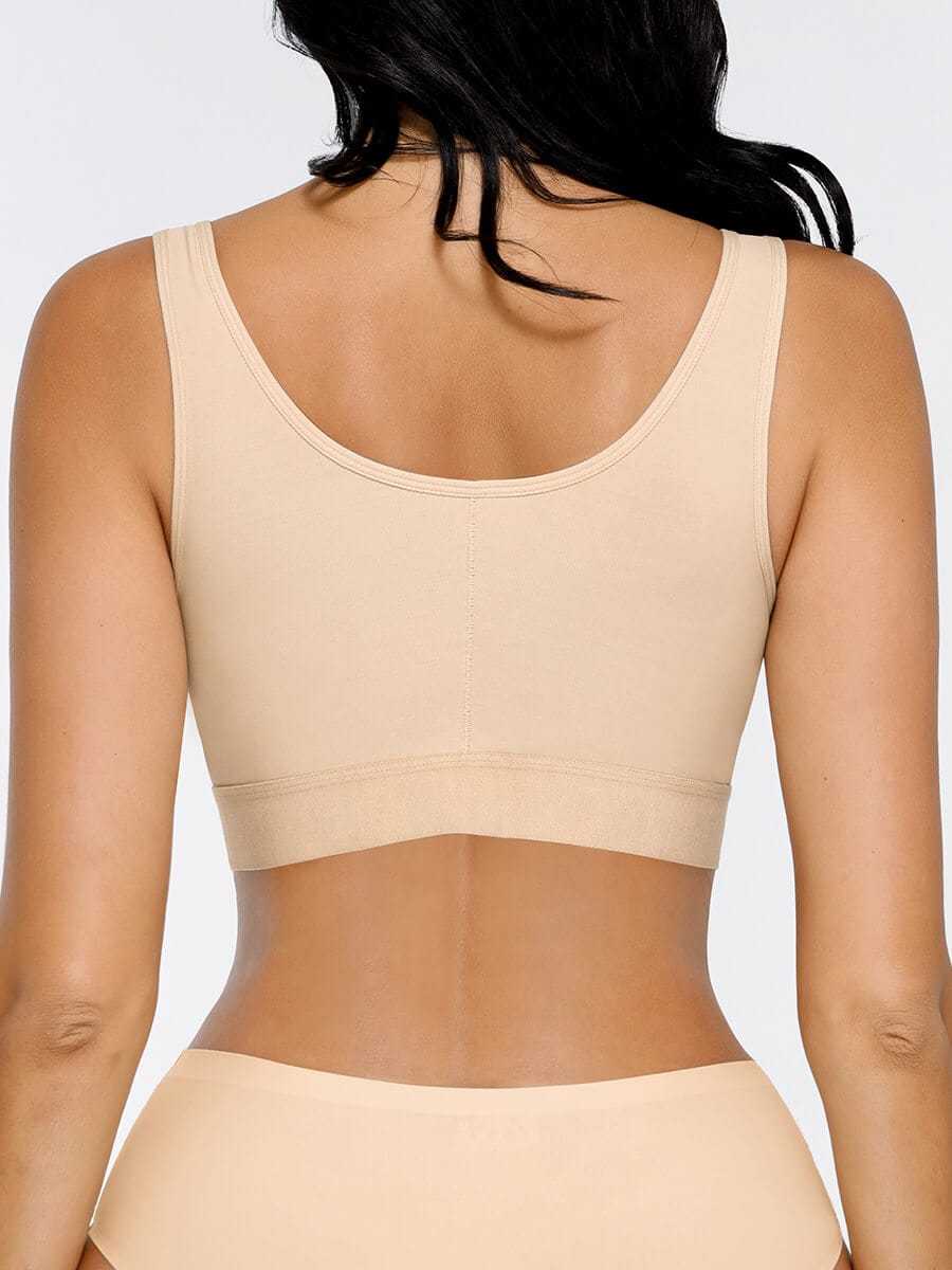 Post-Surgery Triple-Hook Front Closure Bra Light Skin 1