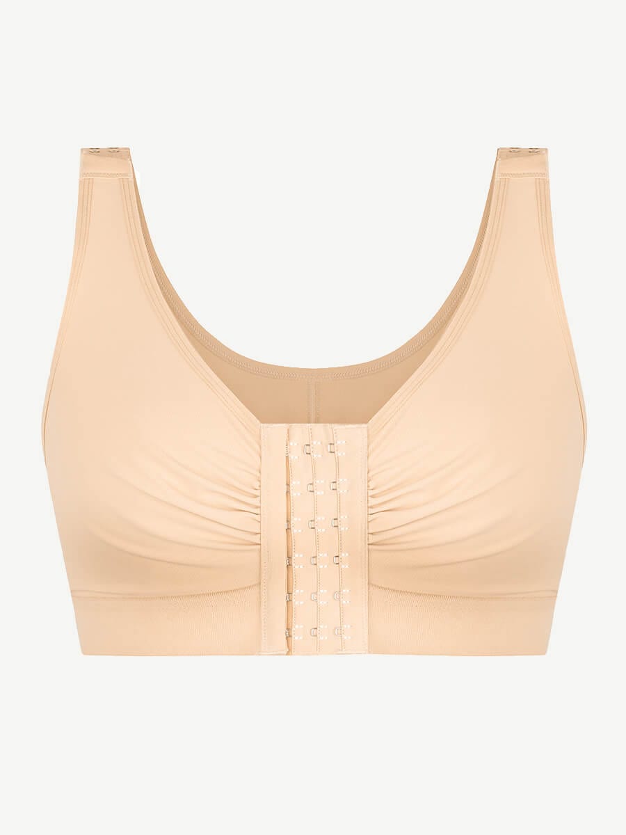 Post-Surgery Triple-Hook Front Closure Bra Light Skin 2
