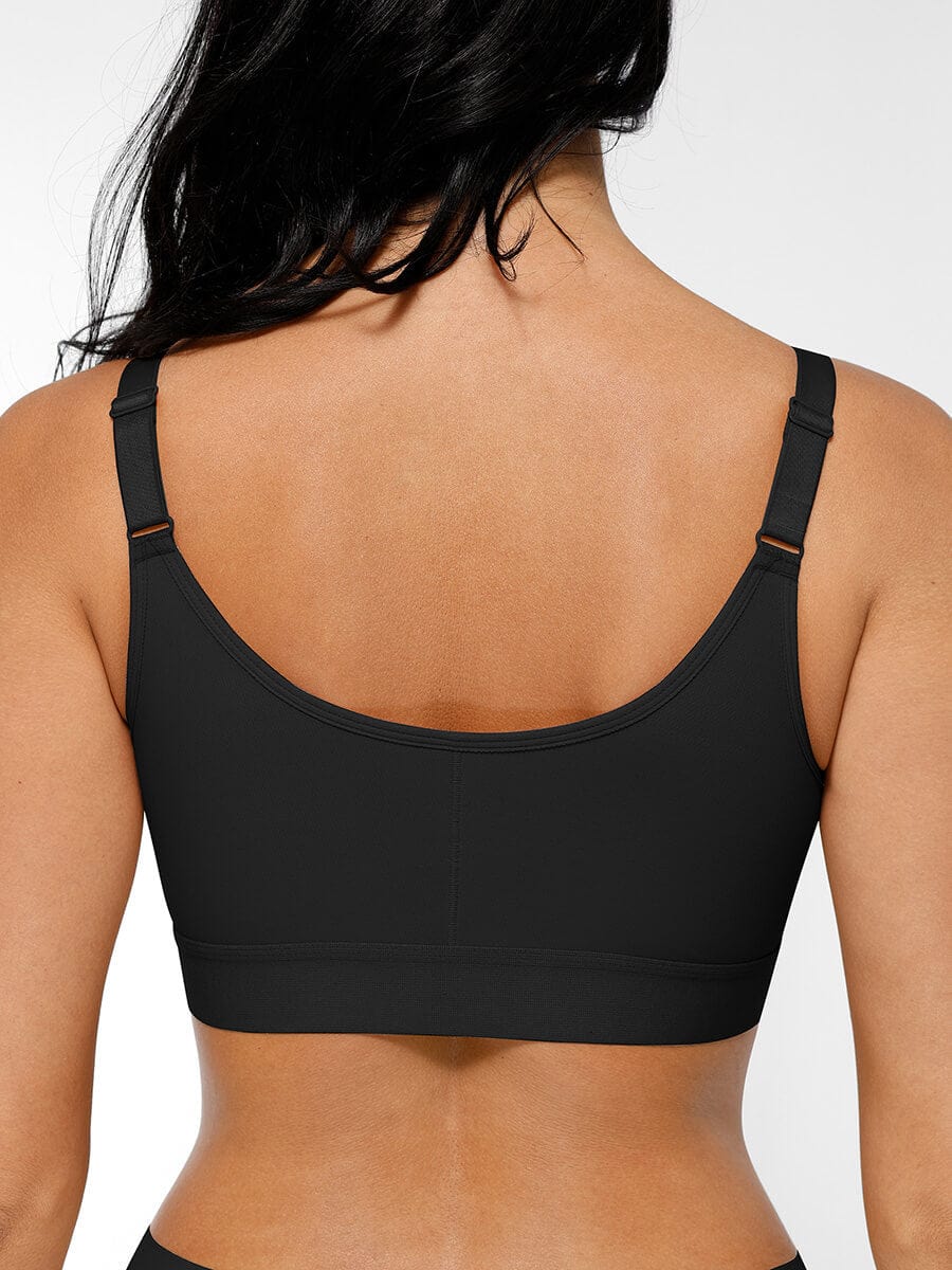 Post-Surgery Full Coverage Front Closure Bra Black 3