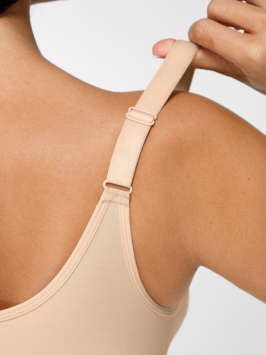 Post-Surgery Full Coverage Front Closure Bra Dark Skin 6