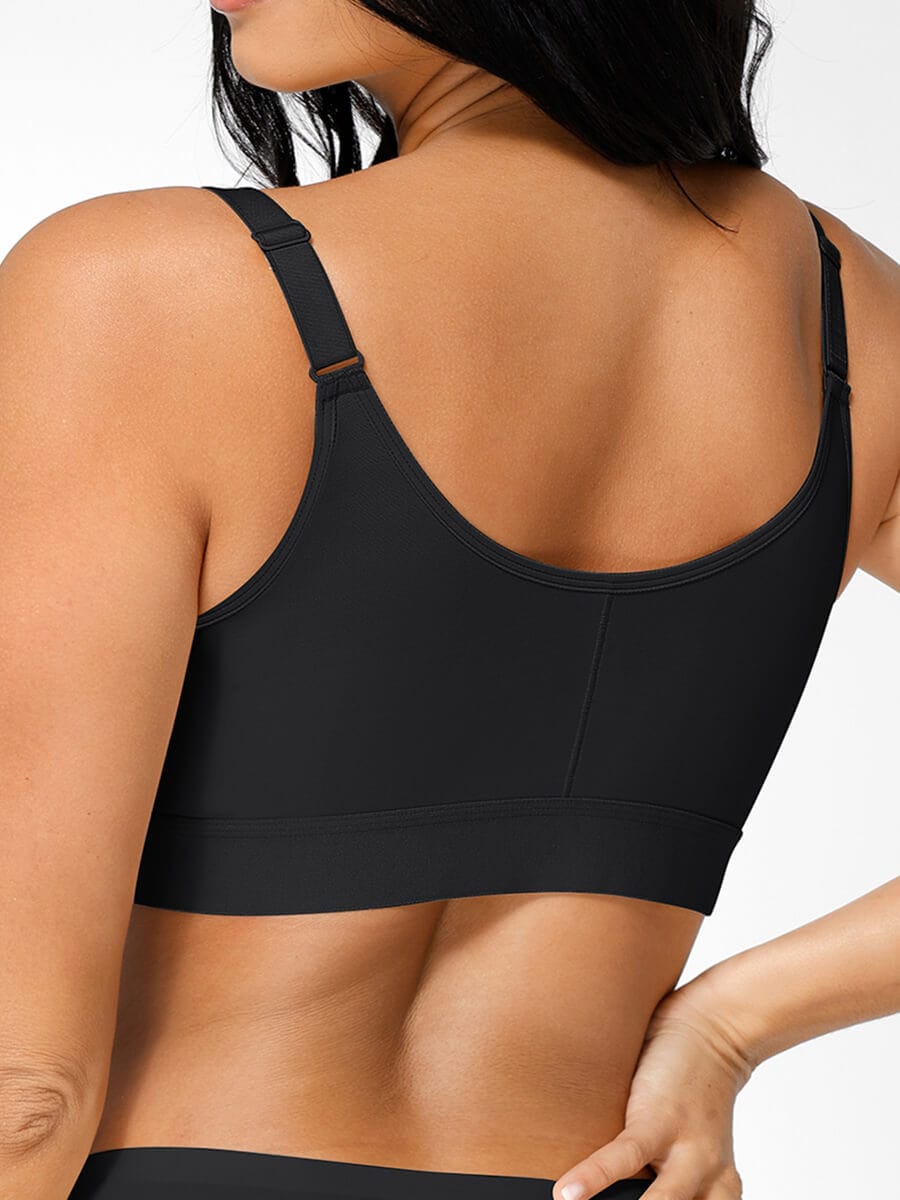 Post-Surgery Full Coverage Front Closure Bra Black 2